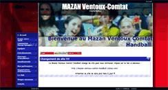 Desktop Screenshot of handballmazan.fr